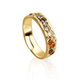 "I Am Aligned" Gold Chakra Pinky Ring