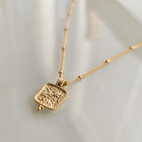 "I am Limitless" Gold Affirmation Night Sky Necklace