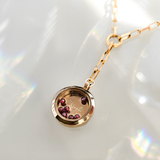 "Strength" Iconic January Birthstone Necklace with Garnet