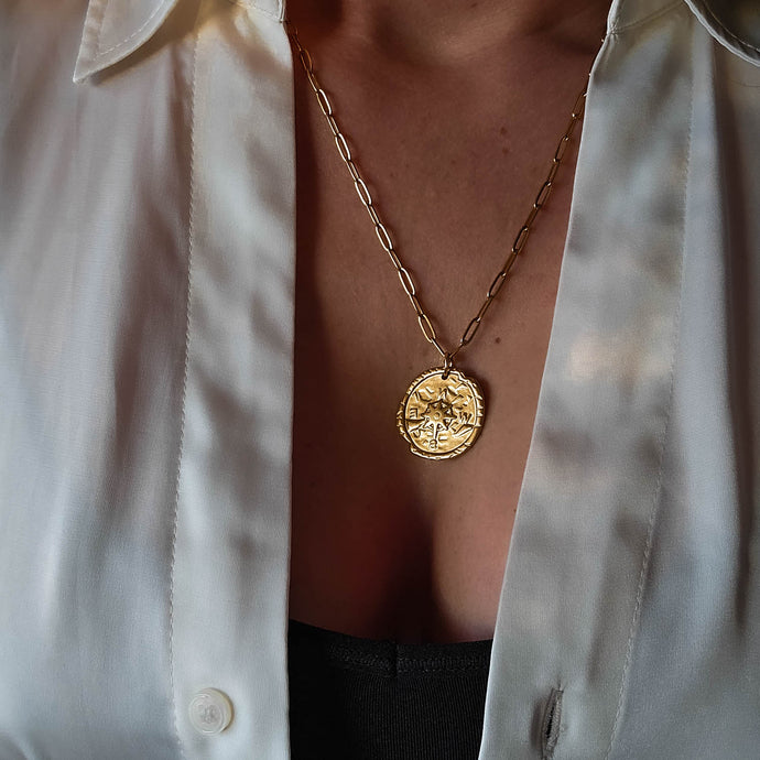 Golden Journey Coin Necklace