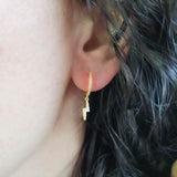 Electric Gold Hoops