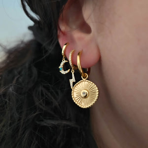 Electric Gold Hoops