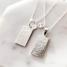 Load image into Gallery viewer, Libra ~ Zodiac Constellation Necklace in Silver