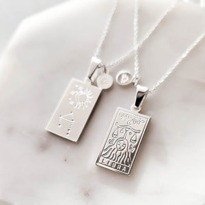 Libra ~ Zodiac Constellation Necklace in Silver