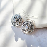 Divine Silver Moonstone Drop Earring