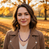 Mykonos ~ Amethyst & Jade Beaded Necklace