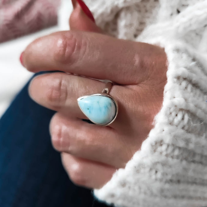 One of a Kind Larimar Ring #5