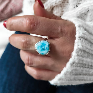 One of a Kind Larimar Ring #3