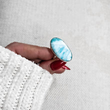Load image into Gallery viewer, One of a Kind Larimar Ring #1