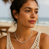 Summer Sunset ~ Multi Beaded Opal Necklace