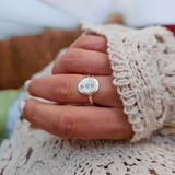 April Birthstone Signet Ring with Quartz