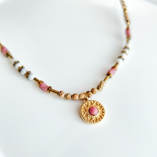 Load image into Gallery viewer, Rhodes ~ Jasper and Rhodochrosite Beaded Necklace