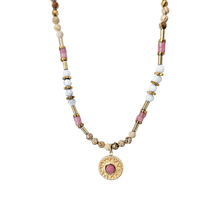 Load image into Gallery viewer, Rhodes ~ Jasper and Rhodochrosite Beaded Necklace