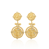 Rome Coin Drop Earrings