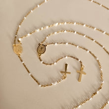 Load image into Gallery viewer, Rosary Gold Necklace Detail|Dorsya