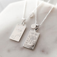 Load image into Gallery viewer, Scorpio ~ Zodiac Constellation Necklace in Silver