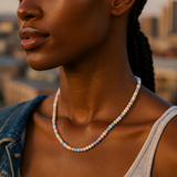 Summer Sunset ~ Multi Beaded Opal Necklace