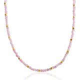 Serene Beaded Necklace with Rose Quartz