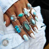 Cordelia Silver Ring with Larimar