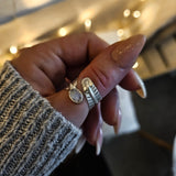 Faith Silver Ring with Moonstone