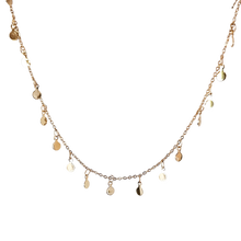 Load image into Gallery viewer, Summer Droplets Gold Coin Necklace