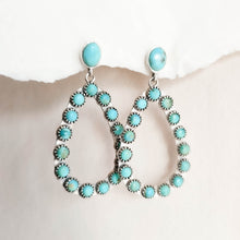 Load image into Gallery viewer, Caspian Turquoise Drop earring