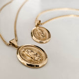 Virgin Mary Gold Necklace