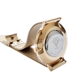 Alectrona Gold world map watch, minimalistic watch, woman watch, Dorsya watch