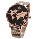 Asteria Rose Gold world map watch, minimalistic watch, woman watch, Dorsya watch