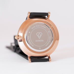 Fortuna | stainless steel rose gold watch case | Dorsya