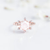 Hydra ~ Rose Quartz Ring in Rose Gold, jewellery, ring, rose gold ring, accessories, gift, women jewellery - Dorsya
