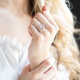 Hydra ~ Topaz Ring in Silver, gemstone ring, silver ring, silver jewellery, accessories, gift, women jewellery - Dorsya