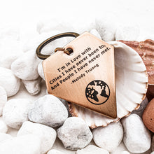 Load image into Gallery viewer, Keychain | Travel accessory | Keyring | Dorsya | quote keyring - forever in love