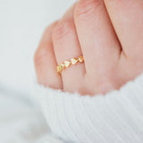 Love ring, gold ring, gold jewellery, women jewellery, accessories - dorsya