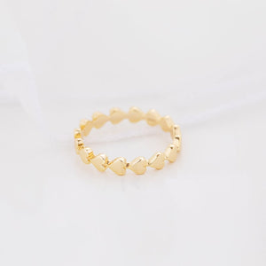 Love ring, gold ring, gold jewellery, women jewellery, accessories - dorsya