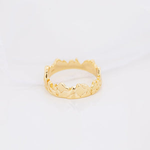 Mountain Ring, gold ring, gold jewellery, accessories - dorsya