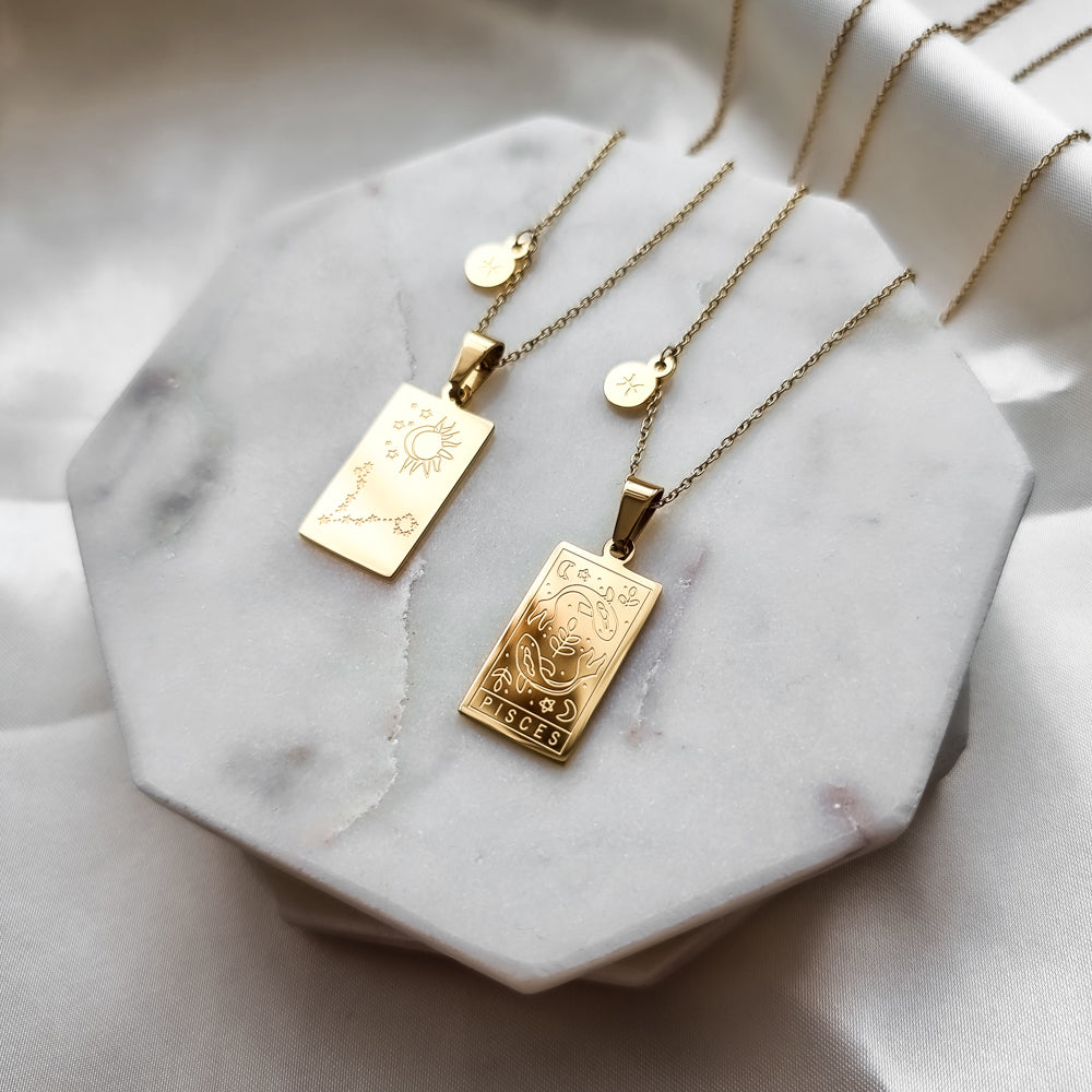 Zodiac pisces necklace top