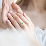 Rhea ~ Green Onyx Ring in Gold, gold ring, gold jewellery, gift, accessories, women jewellery-Dorsya
