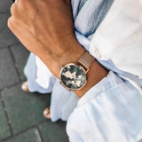 rose gold watch, ladies watch, woman watch, world map watch, minimalist watch, designer watch - dorsya