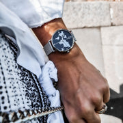silver watch, ladies watch, woman watch, world map watch, minimalist watch, designer watch - dorsya