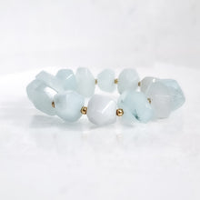 Load image into Gallery viewer, SAMPLE SALE - Aquamarine Beaded Gemstone Bracelet #1