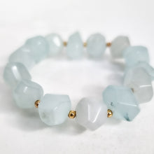 Load image into Gallery viewer, SAMPLE SALE - Aquamarine Beaded Gemstone Bracelet #1