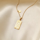 Aquarius- zodiac tarot constellation necklace, gold necklace, jewellery, gold jewellery, gift - Dorsya
