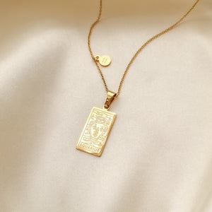 Aquarius- zodiac tarot constellation necklace, gold necklace, jewellery, gold jewellery, gift - Dorsya
