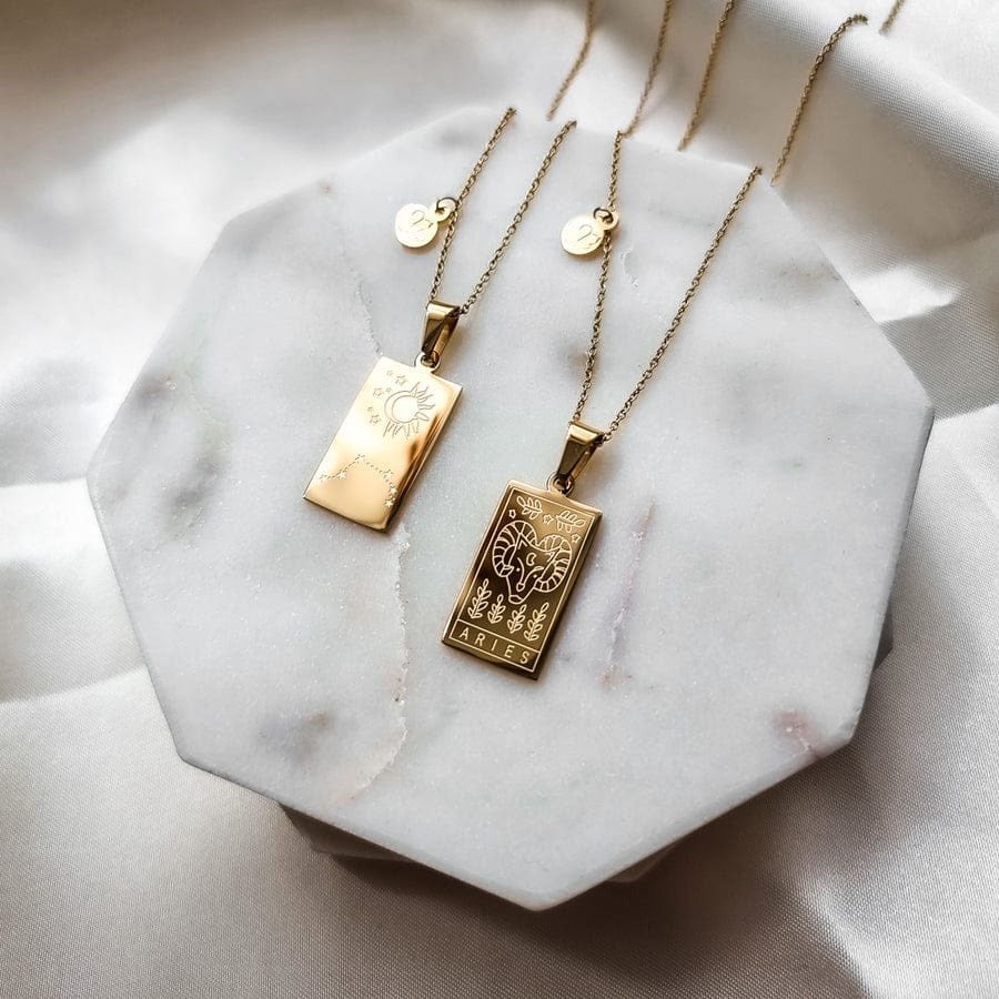 aries zodiac necklace - dorsya