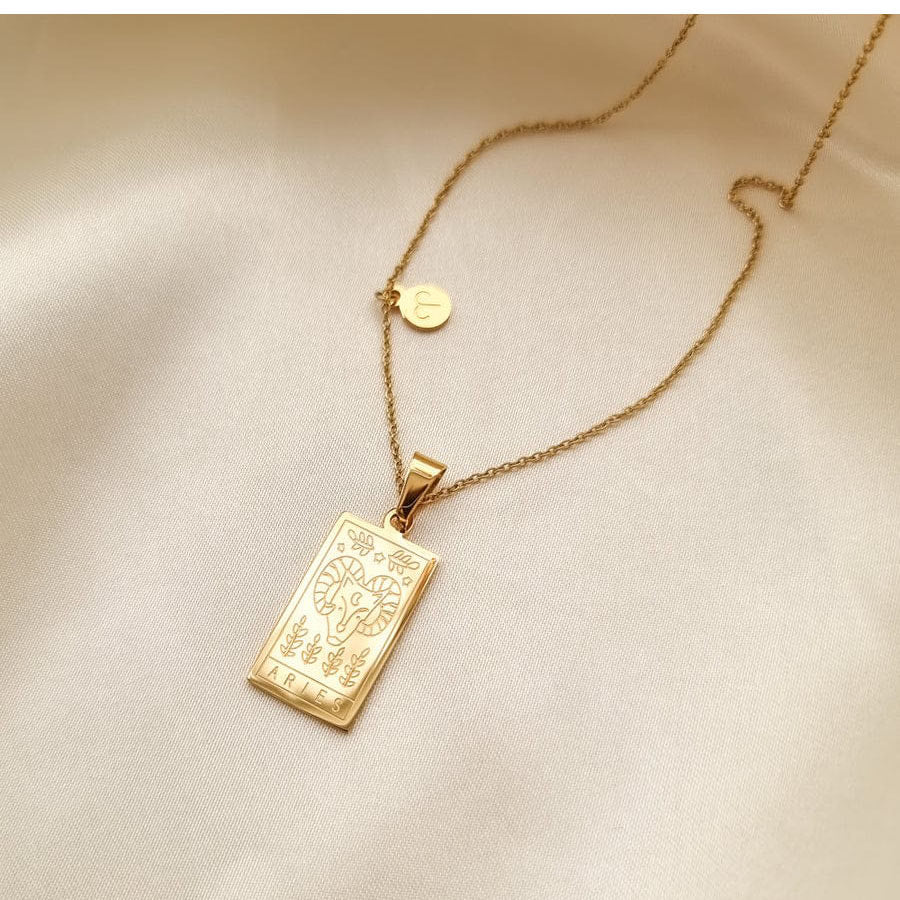aries zodiac necklace - dorsya