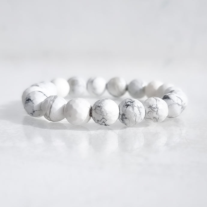 SAMPLE SALE - White Howlite Gemstone Bracelet #11