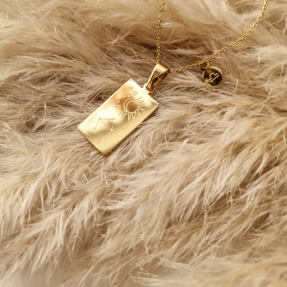 Libra- zodiac tarot constellation necklace, gold necklace, jewellery, gold jewellery, gift - Dorsya