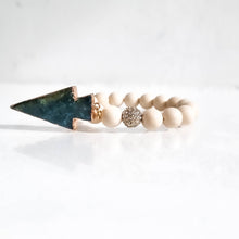 Load image into Gallery viewer, SAMPLE SALE - White Fossil Gemstone Bracelet #4