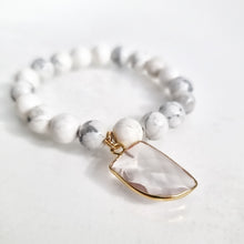 Load image into Gallery viewer, SAMPLE SALE - White Howlite Gemstone Bracelet #9